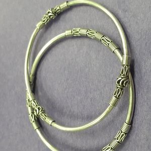 A Pair of Bali Sterling Silver 925 Bangles